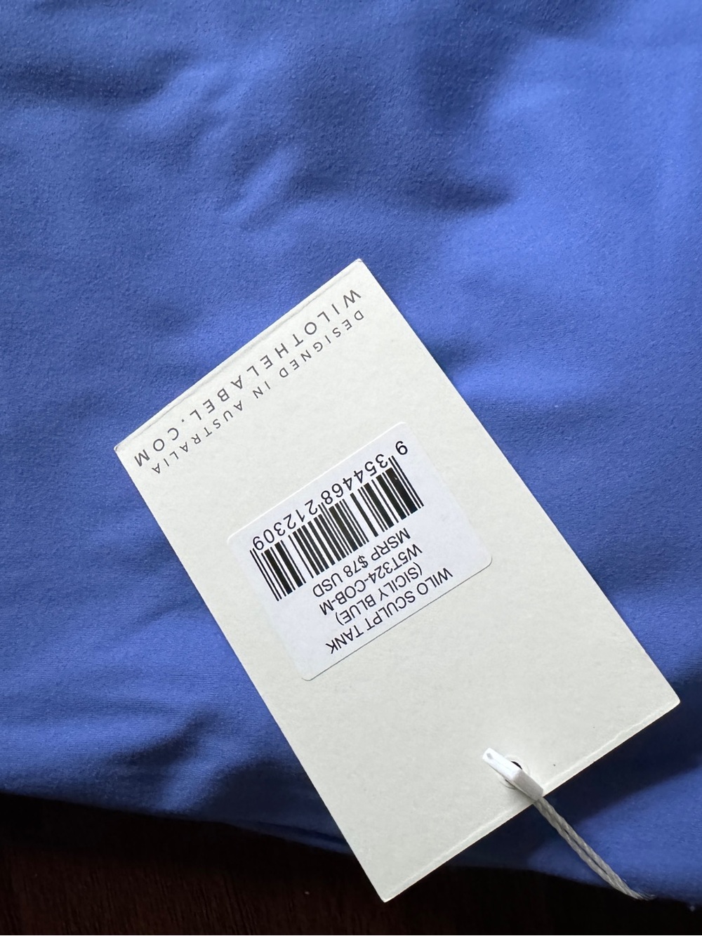 WILO THE LABEL SCULPT TANK SICILY BLUE - Picture 2 of 3
